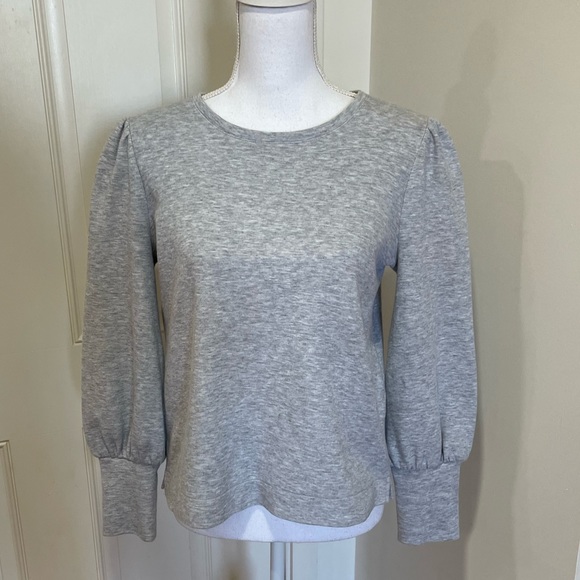 Ann Taylor Puff Sleeve Sweatshirt - Picture 1 of 9